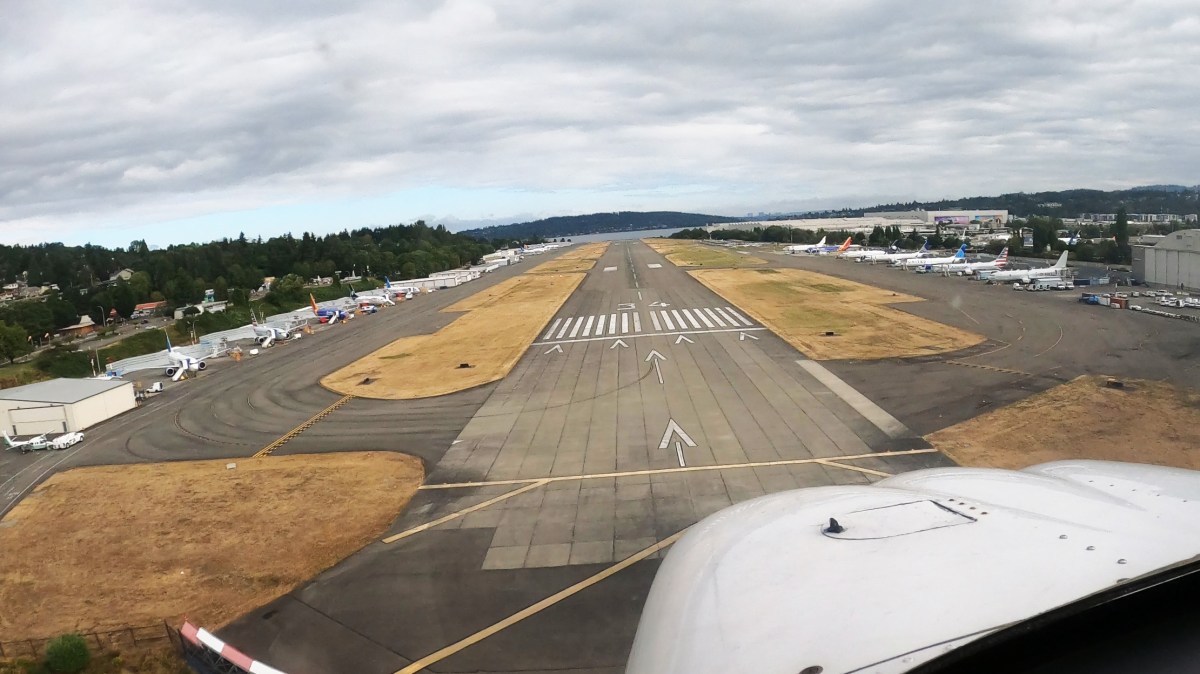 天気も回復、着陸練習